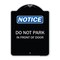 Signmission Do Not Park in Front of Door Heavy-Gauge Aluminum Architectural Sign, 24" x 18", BS-1824-24146 A-DES-BS-1824-24146 - alternate 1